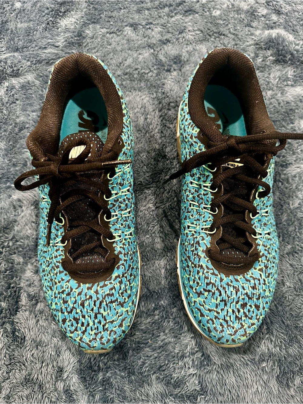 Nike Air Max Tailwind 8 Print Blue Lagoon Blue/Black Animal Print Lace Up